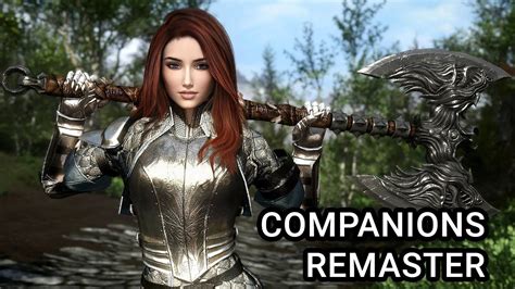 Skyrim companions mod - Followers stay close - Continued 2.1 SSE ESL DV. Description: - This mod will make the followers try to stay close to your character originally made by: Mnrofrew. Features: -Followers stay closer. -Followers get faster when they fall behind too much. -MCM menu to set the values how you like. Requires: